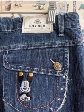 Shy Ger Embroidered Mickey Mouse Jeans Size XXXL W34